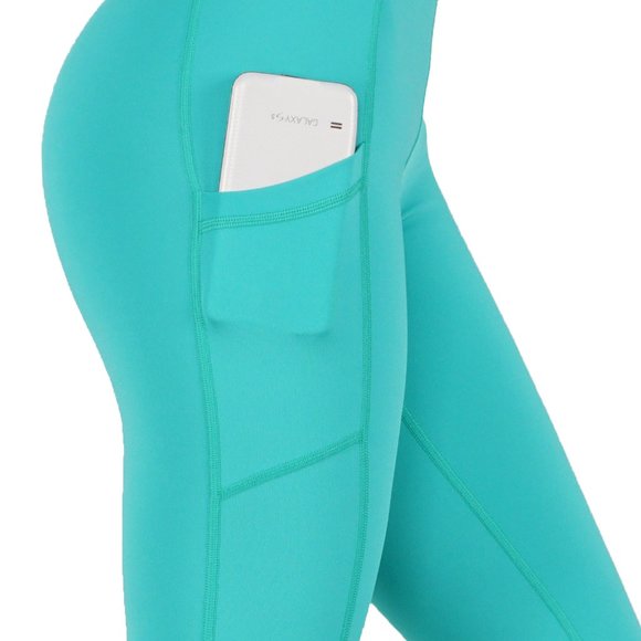 Yoga capri leggings with pockets and mesh - Picture 5 of 5